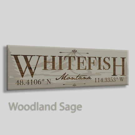 FP0974 - Whitefish, Montana Engraved Stick (Standard)