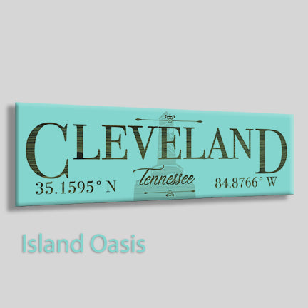 FP1860 - Cleveland, Tennessee Engraved Stick (Bronze)