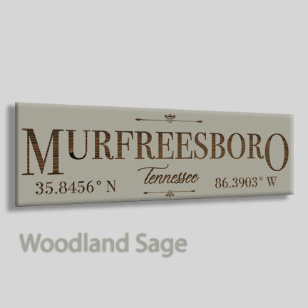 FP1860 - Murfreesboro, Tennessee Engraved Stick (Bronze)