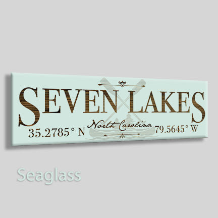 FP1449 - Seven Lakes, North Carolina Engraved Stick (Standard)