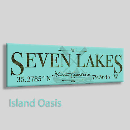 FP1449 - Seven Lakes, North Carolina Engraved Stick (Standard)