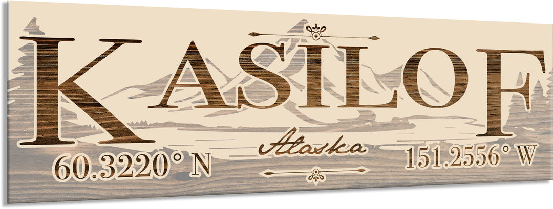 FP0022 - Kasilof, AK Engraved Stick (Bronze)