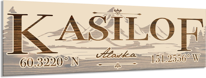 FP0022 - Kasilof, AK Engraved Stick (Bronze)