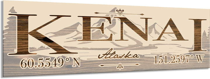 FP0022 - Kenai, AK Engraved Stick (Bronze)
