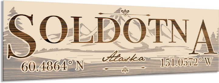 FP0022 - Soldotna, AK Engraved Stick (Bronze)