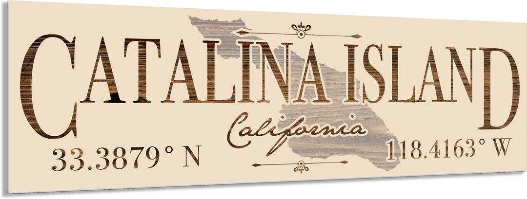 FP1654 - Catalina Island, CA Island Engraved Stick (Standard)