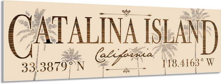 FP1654 - Catalina Island, CA Palm Engraved Stick (Standard)