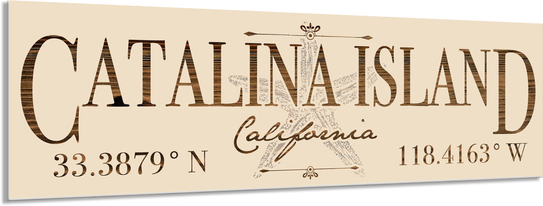 FP1654 - Catalina Island, CA Starfish Engraved Stick (Standard)