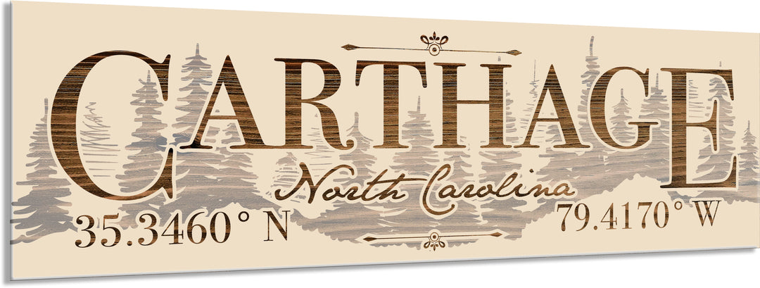 FP1449 - Carthage, NC Engraved Stick (Standard)