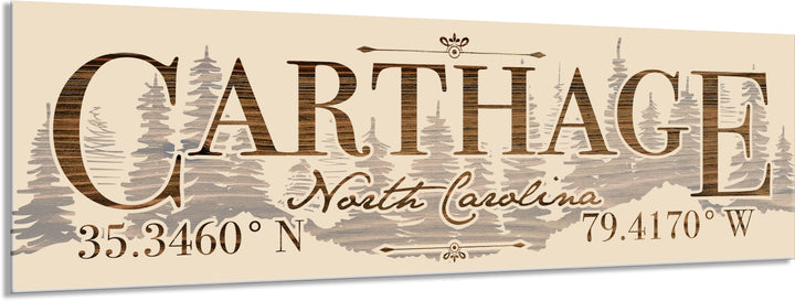 FP1449 - Carthage, NC Engraved Stick (Standard)