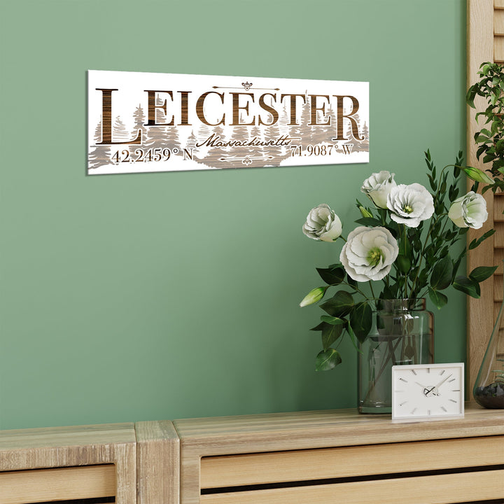 FP0805 - Leicester Treeline, MA Engraved (Standard)