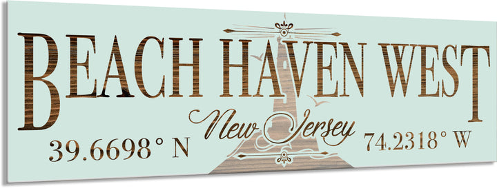 FP0905 - Beach Haven West, NJ/lighthouse Engraved Stick (Bronze)