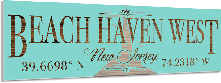 FP0905 - Beach Haven West, NJ/lighthouse Engraved Stick (Bronze)