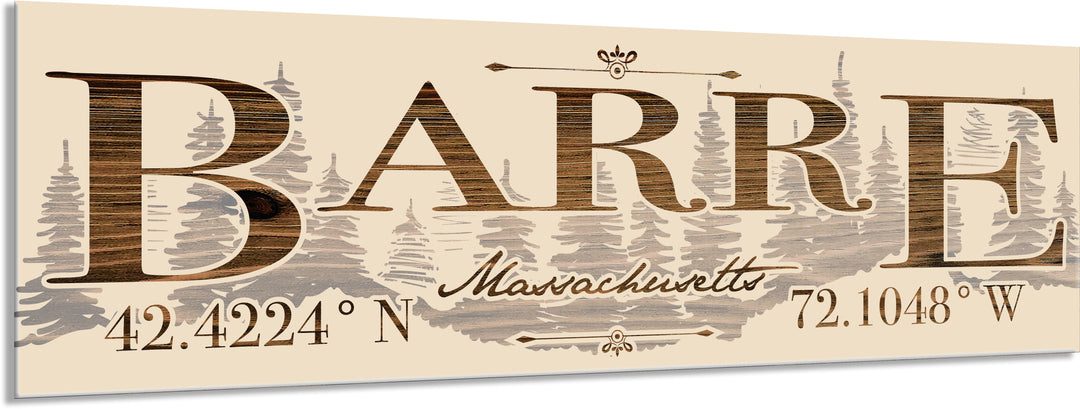 FP0805 - Barre, MA Engraved Stick (Standard)