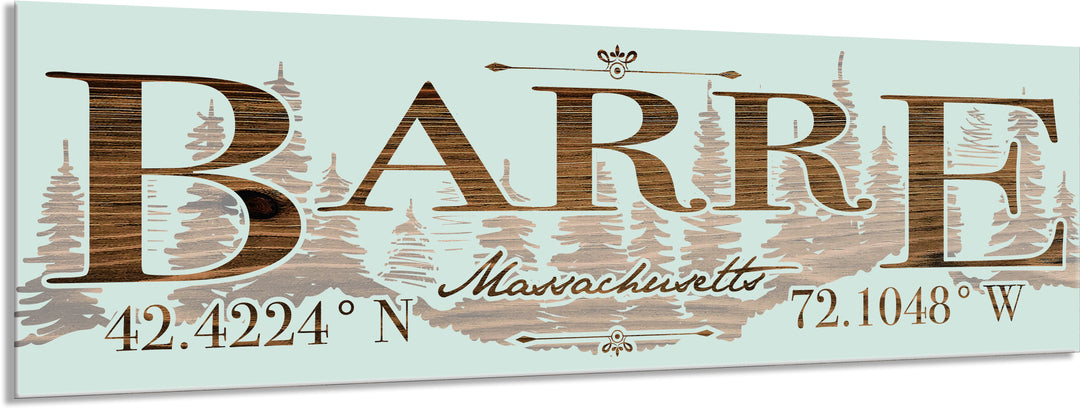 FP0805 - Barre, MA Engraved Stick (Standard)