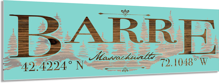 FP0805 - Barre, MA Engraved Stick (Standard)