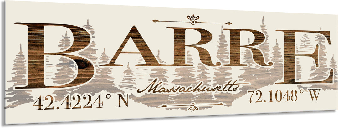 FP0805 - Barre, MA Engraved Stick (Standard)