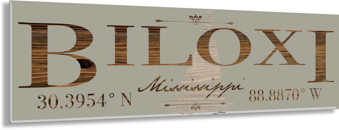 FP1234 - Biloxi, MS (Sail) Engraved Stick (Standard)