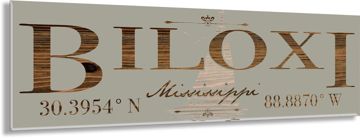 FP1234 - Biloxi, MS (Sail) Engraved Stick (Standard)