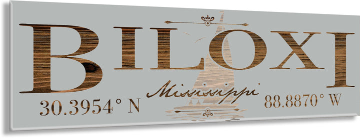 FP1234 - Biloxi, MS (Sail) Engraved Stick (Standard)