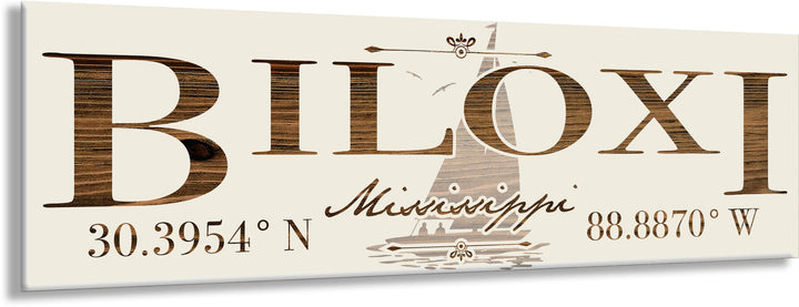 FP1234 - Biloxi, MS (Sail) Engraved Stick (Standard)