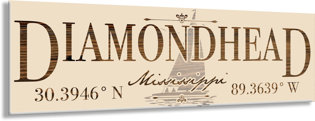 FP1234 - Diamond Head, MS (Sail) Engraved Stick (Standard)