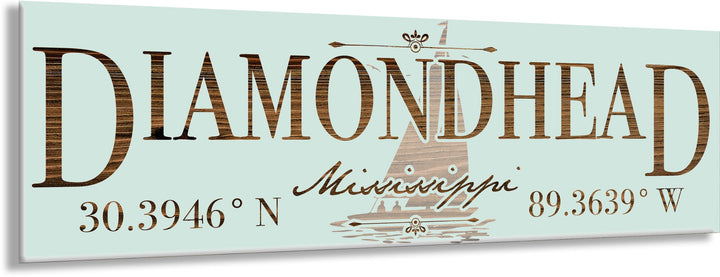 FP1234 - Diamond Head, MS (Sail) Engraved Stick (Standard)