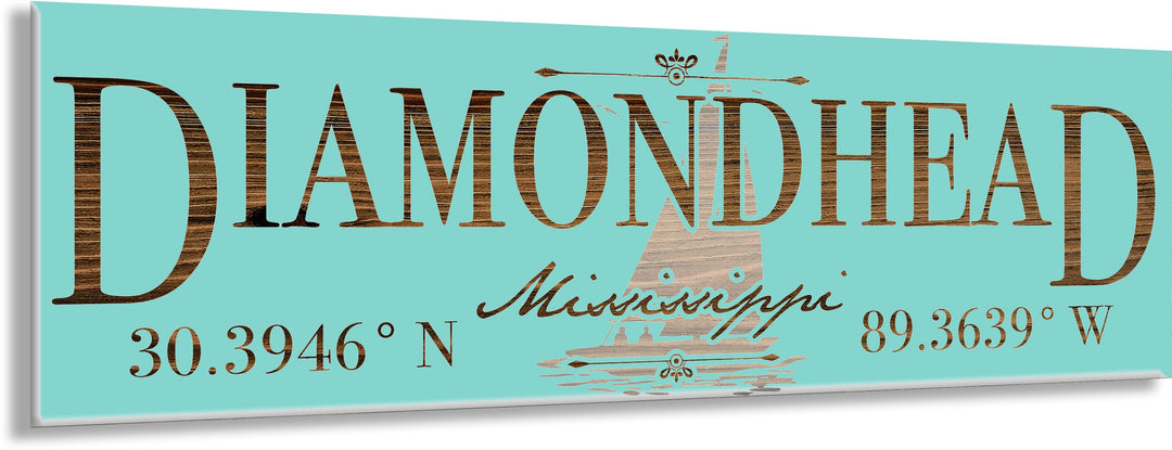 FP1234 - Diamond Head, MS (Sail) Engraved Stick (Standard)