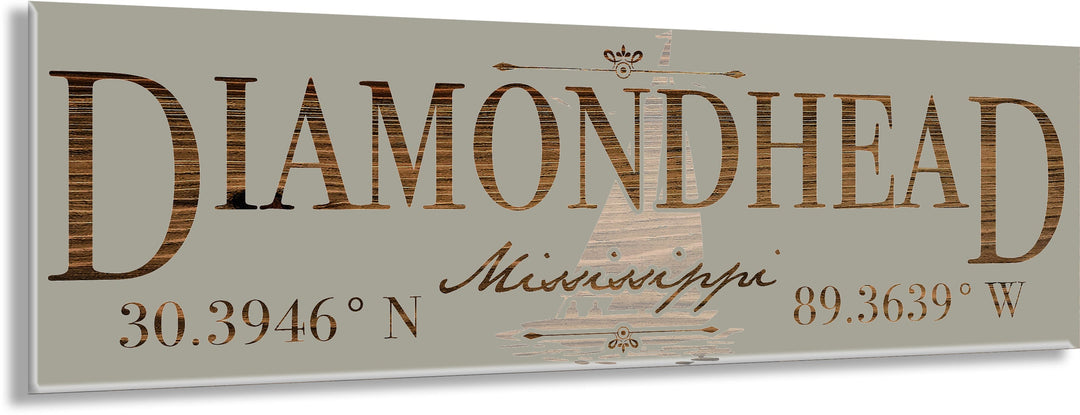 FP1234 - Diamond Head, MS (Sail) Engraved Stick (Standard)