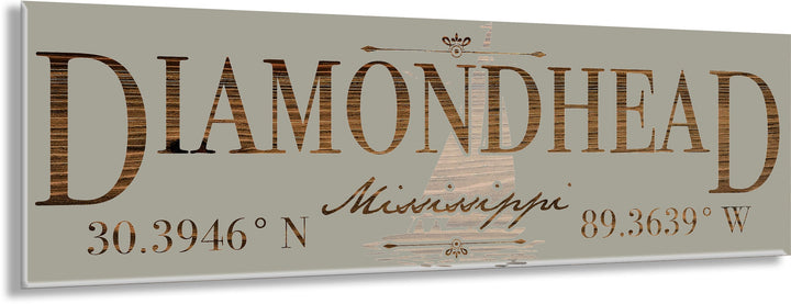 FP1234 - Diamond Head, MS (Sail) Engraved Stick (Standard)