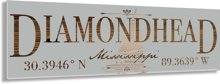 FP1234 - Diamond Head, MS (Sail) Engraved Stick (Standard)