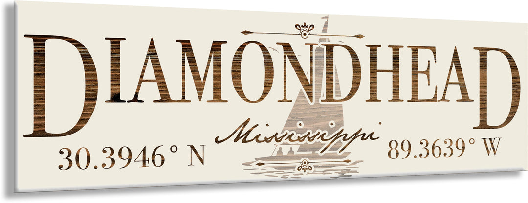 FP1234 - Diamond Head, MS (Sail) Engraved Stick (Standard)