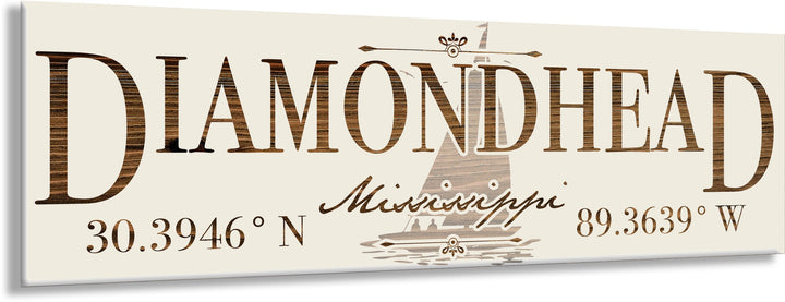 FP1234 - Diamond Head, MS (Sail) Engraved Stick (Standard)
