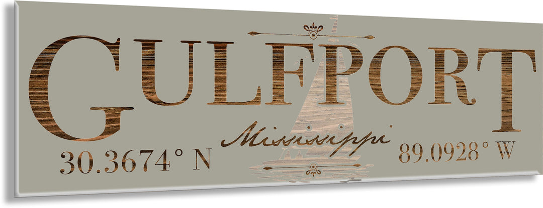 FP1234 - Gulfport, MS (Sail) Engraved Stick (Standard)