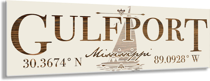 FP1234 - Gulfport, MS (Sail) Engraved Stick (Standard)