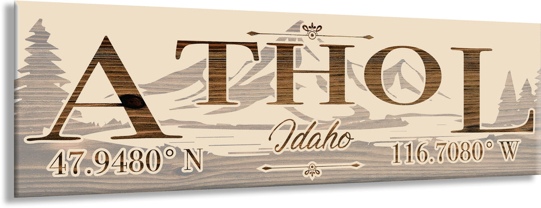 FP1191 - Athol, ID Engraved Stick (Standard)