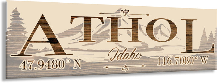 FP1191 - Athol, ID Engraved Stick (Standard)