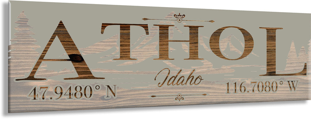 FP1191 - Athol, ID Engraved Stick (Standard)