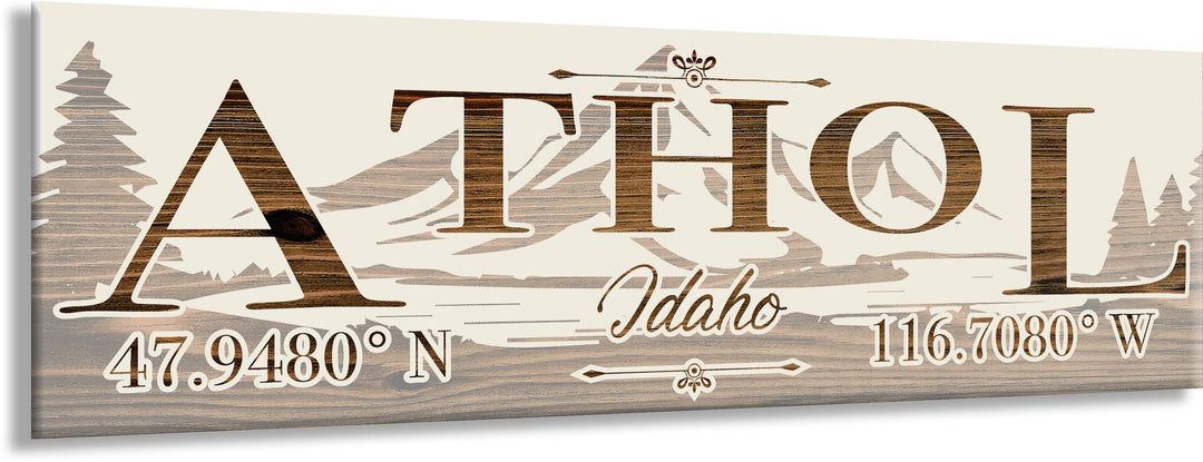 FP1191 - Athol, ID Engraved Stick (Standard)