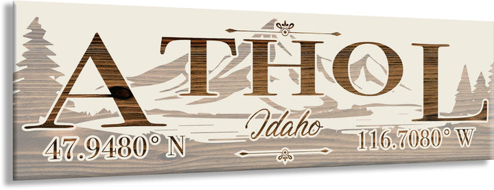 FP1191 - Athol, ID Engraved Stick (Standard)