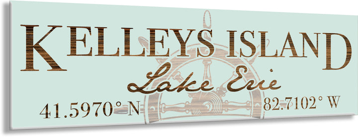 FP0776 - Kelleys Island Lake Erie/Steering Wheel Engraved Stick (Standard)