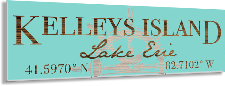 FP0776 - Kelleys Island Lake Erie/Steering Wheel Engraved Stick (Standard)