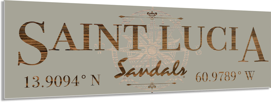 FP0699 - Saint Lucia Engraved Stick (Bronze)