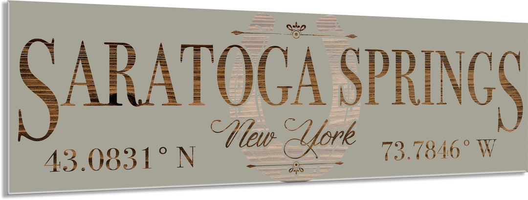 FP0720 - Saratoga Springs, NY Engraved Stick (Standard)