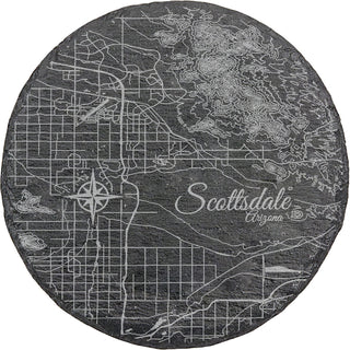 Scottsdale, Arizona Round Slate Coaster