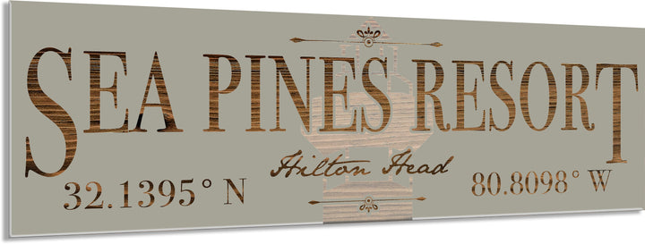 FP1291 - Sea Pines, South Carolina Engraved Stick (Standard)