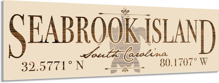 FP0736 - Seabrook Island, SC Turtle Engraved Stick (Bronze)