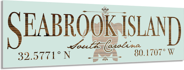 FP0736 - Seabrook Island, SC Turtle Engraved Stick (Bronze)