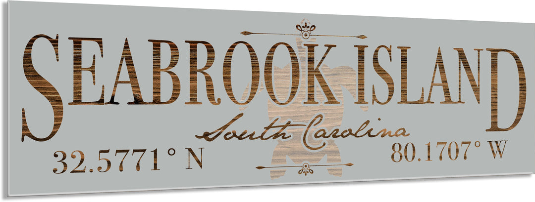 FP0736 - Seabrook Island, SC Turtle Engraved Stick (Bronze)
