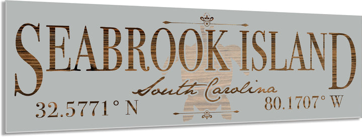FP0736 - Seabrook Island, SC Turtle Engraved Stick (Bronze)
